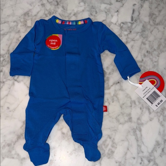Magnetic Me Other - NWT Magnetic Me Modal Strong Blue Footie Preemie